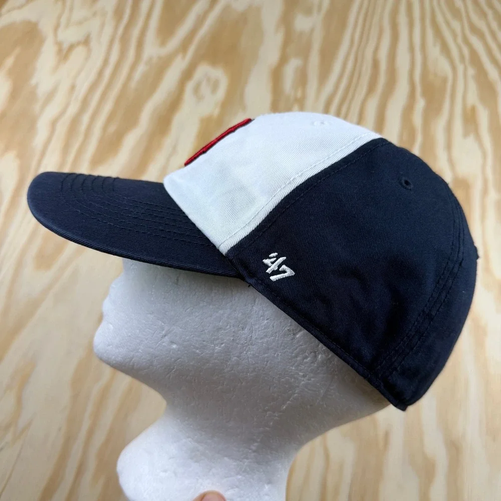 Boston Red Sox 47 Brand Franchise Hat Navy White MLB Baseball Cap Medium